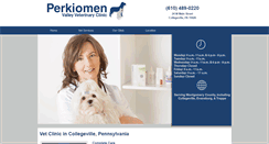 Desktop Screenshot of perkiomenvalleyvet.com